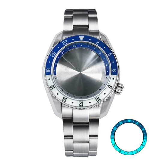 DWC06 Stainless Steel 42mm Case High-quality Sapphire Glass Bezel Blue Lume Diving