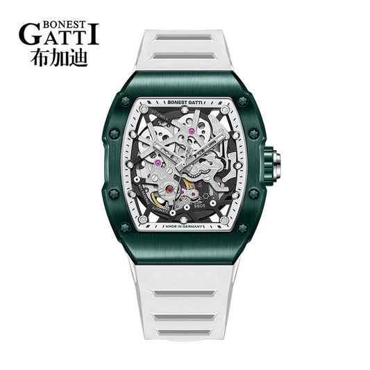 BONEST GATTI New Automatic Mechanical Watches 5ATM Rubber Strap Sport Male Watch Fashion Multicolor Wrist Watch BG9905