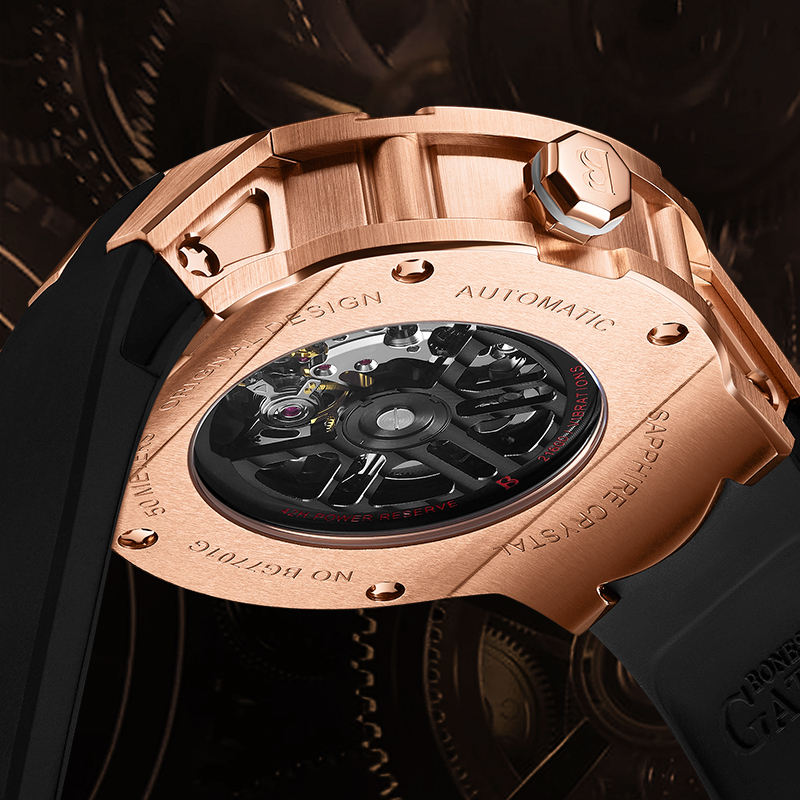 BONEST GATTI Fashionable Luxury High Quality Luminous Bonest Gatti Mechanical Watch for Man BG7701