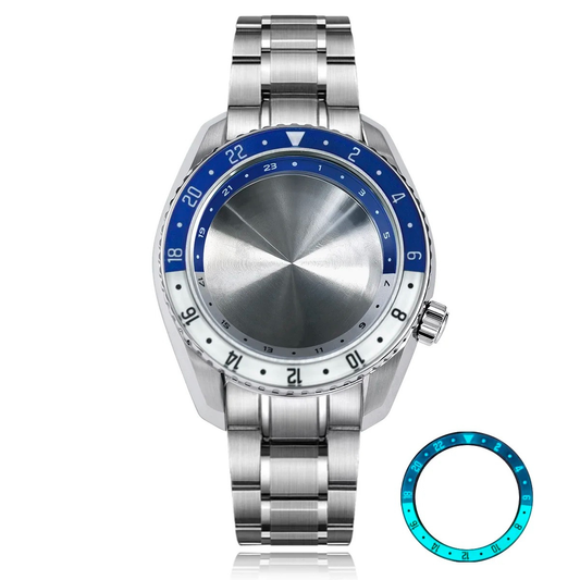 DWC06 Stainless Steel 42mm Case High-quality Sapphire Glass Bezel Blue Lume Diving