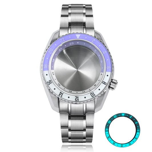 DWC09 Stainless Steel 42mm Case High-quality Sapphire Glass Bezel Blue Lume Diving
