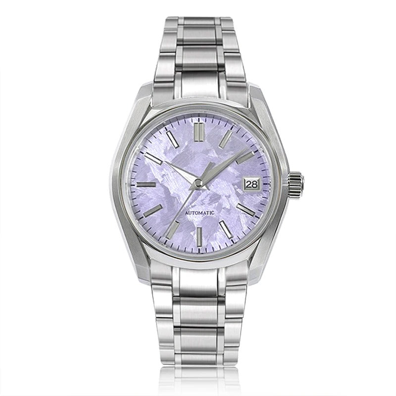 DWW02 38mm Sakura Series Stainless Steel Watch Dome Glass AR Coating High-quality Men's Watch NH35 Movement