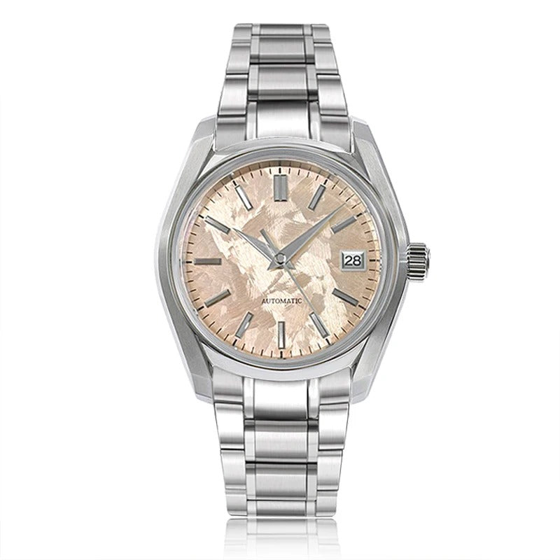 DWW07 38mm Sakura Series Stainless Steel Watch Dome Glass AR Coating High-quality Men's Watch NH35 Movement